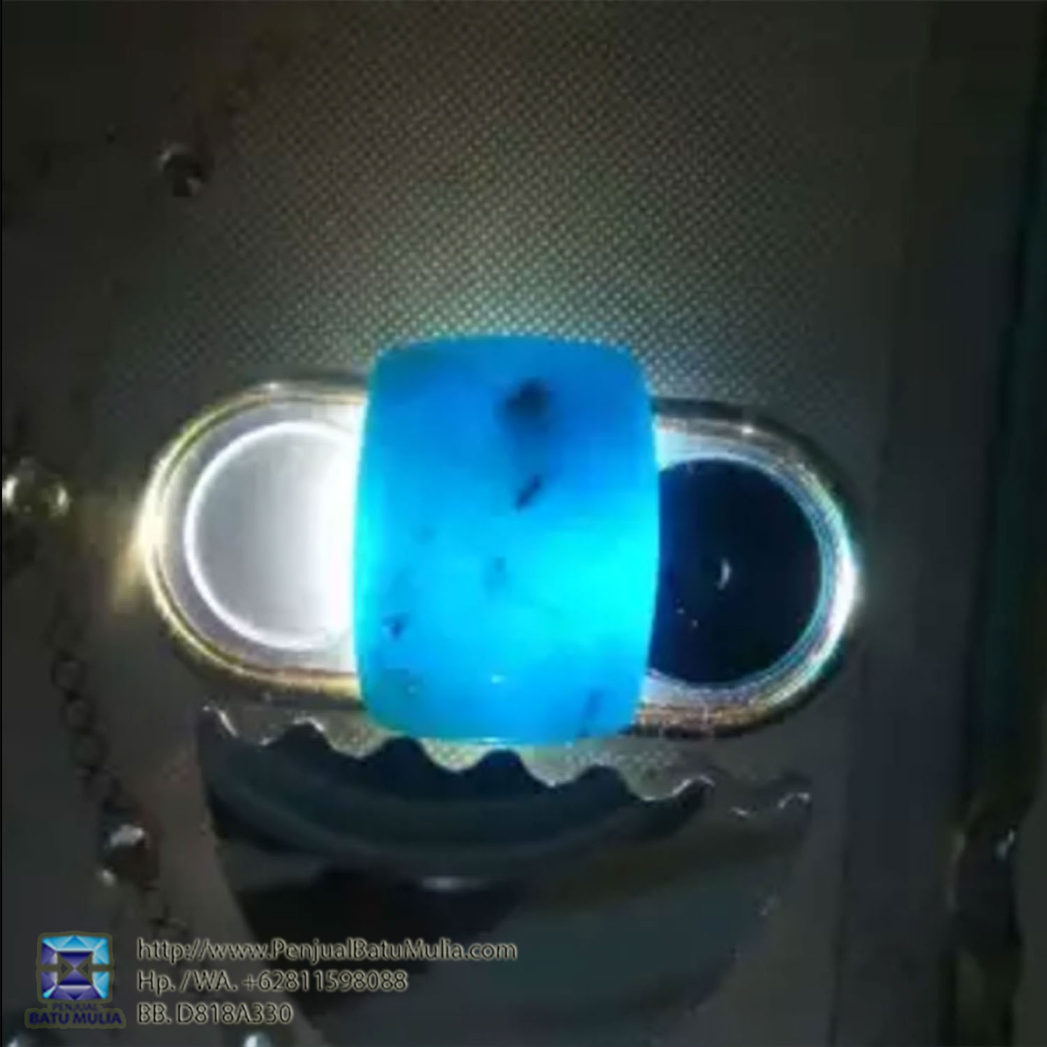 Batu Pirus Biru Turquoise sertifikat GIA