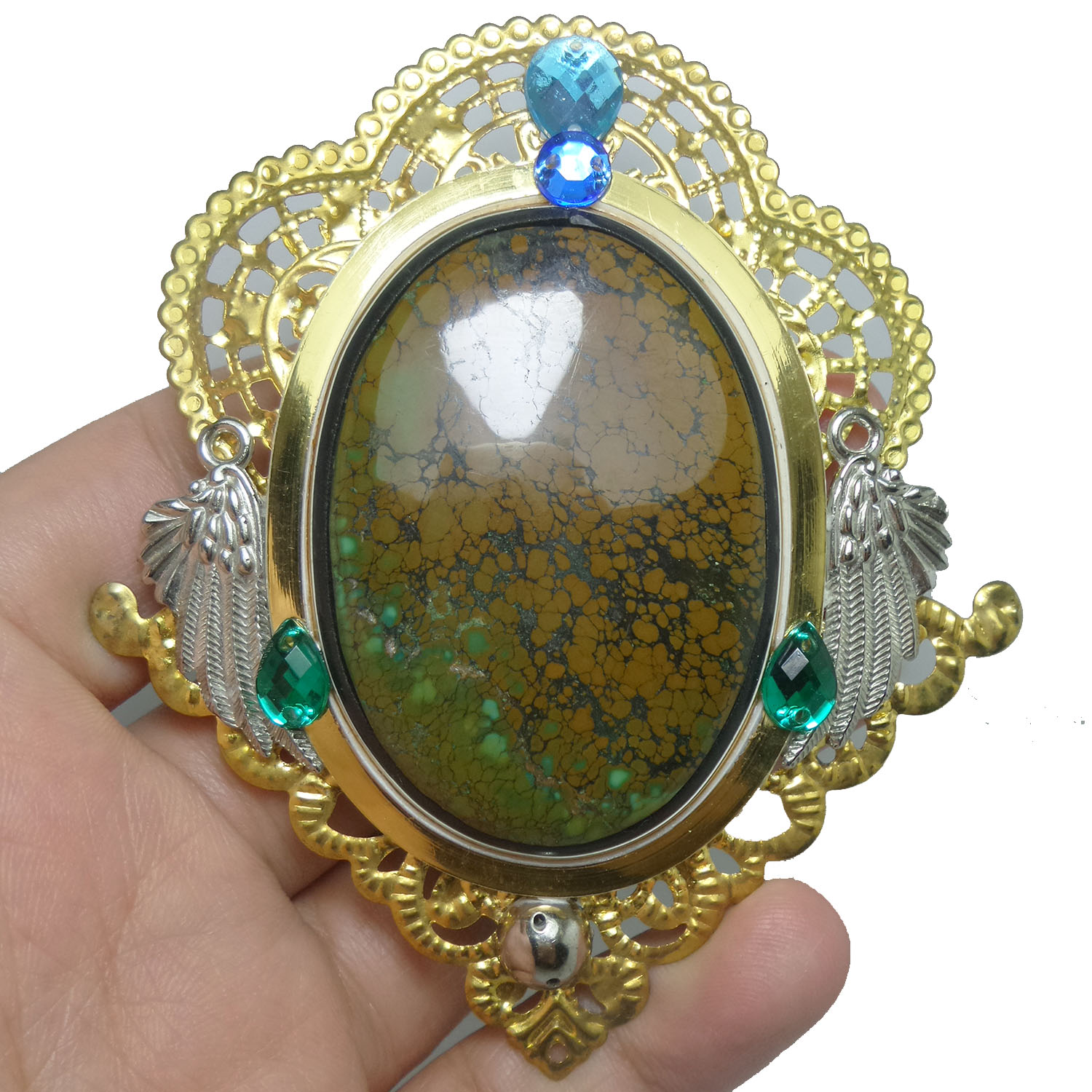 Batu Pirus Biru Turquoise sertifikat GIA